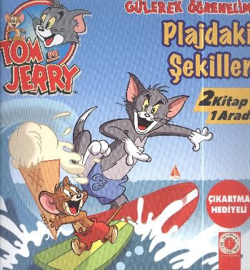 Tom ve Jerry Gülerek Öğrenelim - Pilajdaki Şekiller Zıtlıklar Parkı - 2 Kitap 1 Arada