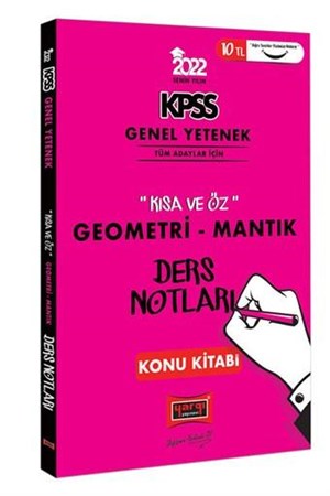 2022 KPSS Lisans Genel Yetenek Geometri ve Sayısal Mantık Kısa ve Öz Ders Notları