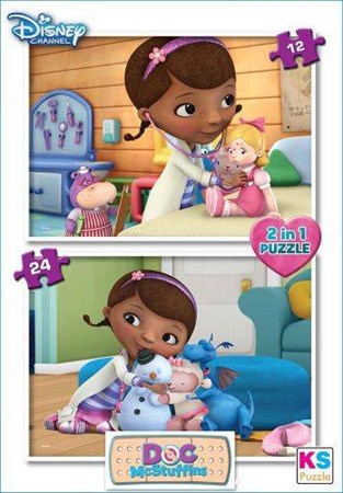 Doc Mcstuffins Puzzle 2 In 1 12 24 Parça Doc 726
