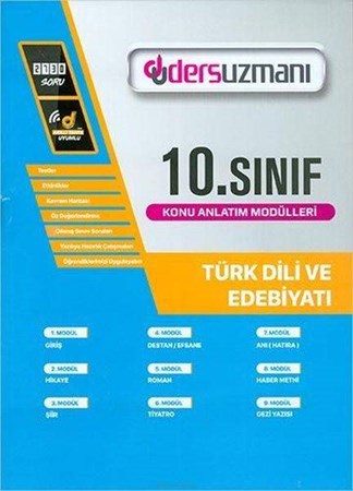 Ders Uzmanı 10. Sınıf Türk Dili Ve Edebiyatı Konu Anlatım Modülleri Yeni