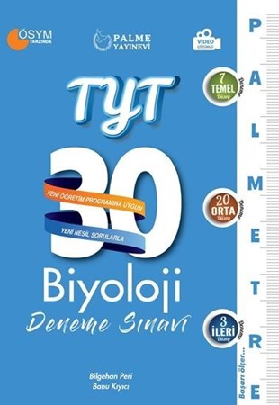 Palme 2021 Tyt Biyoloji 30 Deneme Sınavı