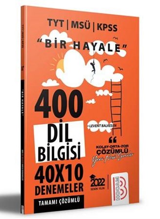 2022 Bir Hayale Serisi Dil Bilgisi Tamamı Çözümlü Deneme