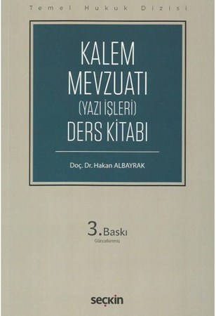 Kalem Mevzuatı (Yazı İşleri) Ders Kitabı