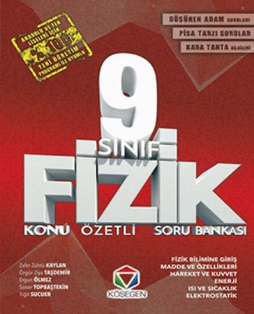 Köşegen 9. Sınıf Fizik Konu Özetli Soru Bankası Yeni