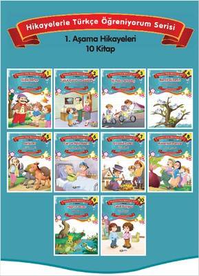 Hikayelerle Türkçe Öğreniyorum 1. Aşama 10 Kitap