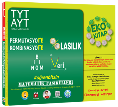 TYT AYT Matematik Fasikülleri Eko - Permütasyon Kombinasyon Binom Veri Olasılık