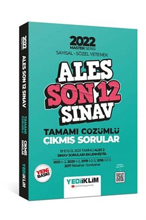 2022 Master Serisi ALES Sayısal- Sözel Yetenek Son 12 Sınav Tamamı Çözümlü Çıkmış Sorular