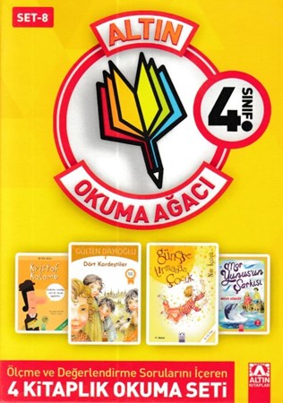 Altın Okuma Ağacı 4. Sınıf Set 8 Sarı Kapak