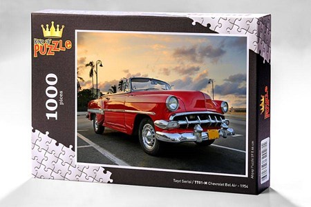 Taşıt Serisi Chevrolet Bel Air 1954 1000 Parça Puzzle Tt01 M