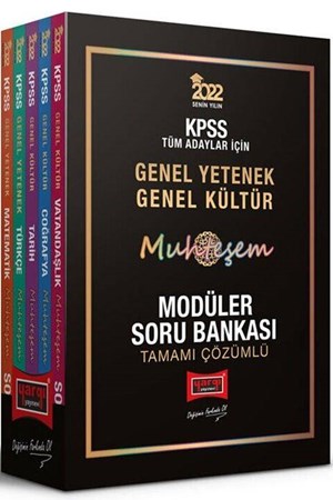 2022 KPSS GY GK Muhteşem Tamamı Çözümlü Modüler Soru Bankası