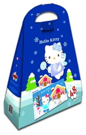 Hello Kitty Çantalı Yap Boz Kış 48 Parça Puzzle 40615