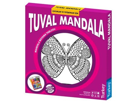 Çocuklar Ve Yetişkinler İçin Tuval Mandala