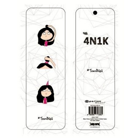 4N1K Kitap Ayraçı Team Büşü Nkl 310
