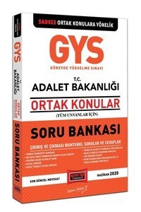 Yargı Yayınları 2020 Gys T.c. Adalet Bakanlığı Ortak Konular Soru Bankası