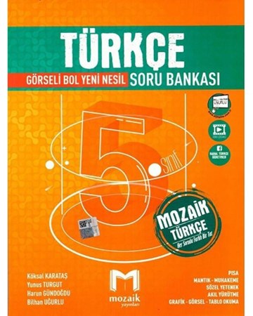 5. Sınıf Türkçe Görseli Bol Yeni Nesil Soru Bankası
