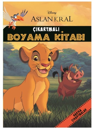 Disney - Aslan Kral Çıkartmalı Boyama Kitabı