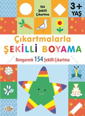 Çıkartmalarla Şekilli Boyama 3 Yaş Üstü
