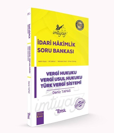 İmtiyaz Hakimlik Soru Bankası Vergi Hukuku- Vergi Usul Hukuku- Türk Vergi Sistemi