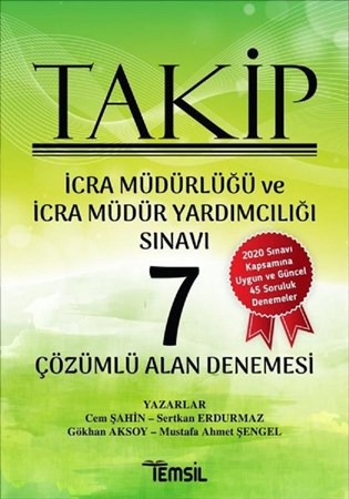 Takip İcra Müdürlüğü Ve İcra Müdür Yardımcılığı Sınavı Çözümlü 7 Alan Denemesi