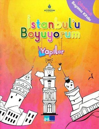 İstanbul'u Boyuyorum Yapılar Çıkartmalı Boyama K
