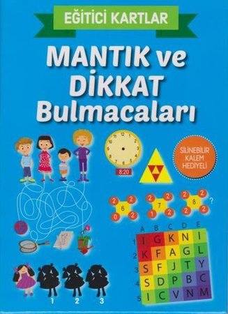 Eğitici Kartlar Mantık ve Dikkat Bulmacaları