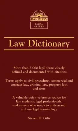 Barron's Law Dictionary