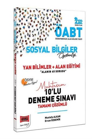 2022 ÖABT Sosyal Bilgiler Öğretmenliği Yan Bilimler Alan Eğitimi Tamamı Çözümlü Muhteşem 10'lu Deneme Sınavı