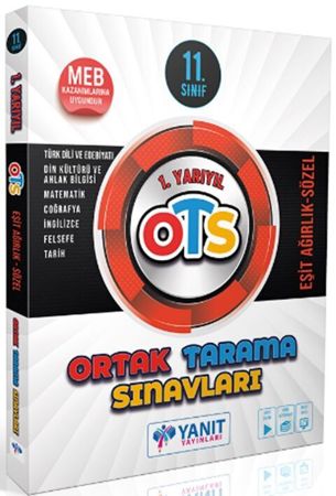  Yanıt Yayınları 11. Sınıf 1. Dönem Eşit Ağırlık Sözel Ortak Tarama Sınavları 