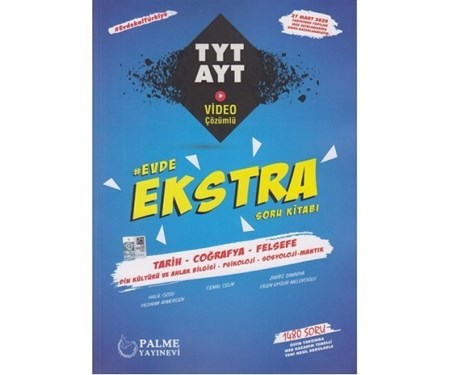 Evde Ekstra Tyt Ayt Tarih - Coğrafya - Felsefe - Din Kültürü Ve Ahlak Bilgisi - Psikoloji - Sosyoloji - Mantık