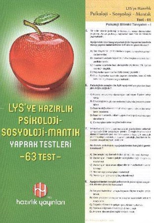 Lys'ye Hazırlık Psikoloji Sosyoloji Mantık Yaprak Testleri 63 Test