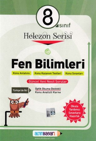 Altınbaşarı 8. Sınıf Helezon Serisi Fen Bilimleri (40,00 Tl İadesiz)