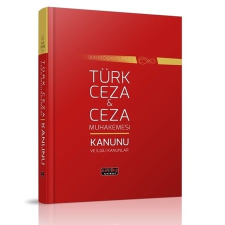 Türk Ceza Kanunu Ve Ceza Muhakemesi Kanunu Ve İlgili Kanunlar Dikişli Ciltli - Savaş Yayınları Kanun Metinleri Ekim 2020