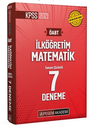 2021 Kpss Öabt İlköğretim Matematik Tamamı Çözümlü 7 Deneme