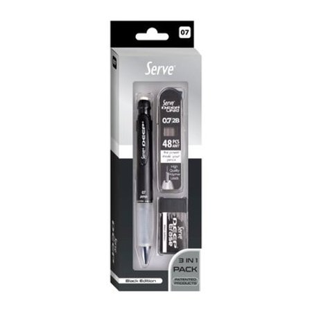 Serve Deep Kalem Deep Silgi ve Deep Min 0.7 mm Siyah