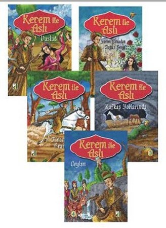 Kerem Ile Aslı Dizisi 5 Kitap Takım