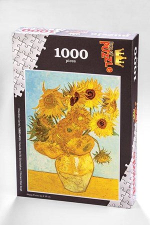 Klasikler Serisi Bir Vazoda On İki Günebakan Vincent Van Gogh 1000 Parça Puzzle Kr03 M
