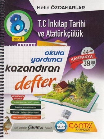 ÇANTA YAYINLARI 8.SINIF KAZANDIRAN DEFTER TC.İNKILAP TARİHİ VE ATATÜRKÇÜLÜK