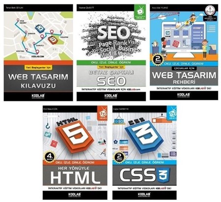 Hızlı Ve Kolay Web Tasarım Seti 3 (5 Kitap Takım)