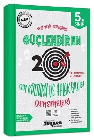 5. Sınıf Din Kültürü ve Ahlak Bilgisi Güçlendiren 20 Deneme Sınavı