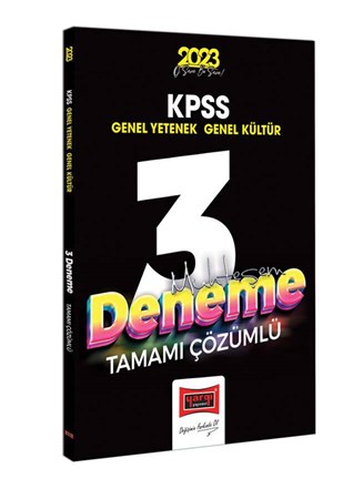 KPSS Genel Kültür Genel Yetenek Tamamı Çözümlü Muhteşem 3 Deneme Sınavı