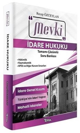 Mevki Kaymakamlık İdare Hukuku Tamamı Çözümlü Soru Bankası