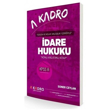 A Kadro 2020 Kpss A İdare Hukuku Konu Anlatımlı Yeni