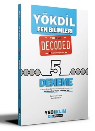 Yediiklim Yayınları Yökdil Fen Bilimleri Decoded 5 Deneme