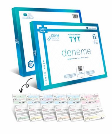 Üç Dört Beş TYT Tüm Dersler 6 lı Deneme 2022 Model