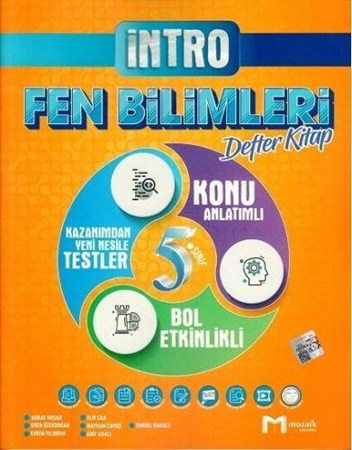 5. Sınıf Fen Bilimleri İntro Defter Kitap