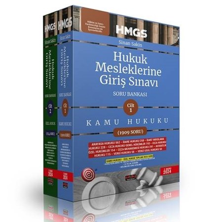 HMGS Hukuk Mesleklerine Giriş Sınavı Soru Bankası (İki Cilt) Savaş Yayınları 2024