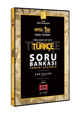 KPSS Türkçe Son Düzlük Tamamı Çözümlü Soru Bankası