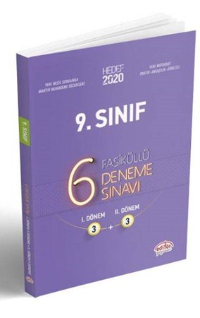 Editör Yayınevi 9. Sınıf 6 (3+3) Deneme Sınavı Tamamı Çözümlü