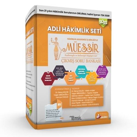 2022 Müessir Çıkmış Soru Bankası - Adli Hakimlik Seti