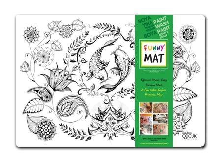 Funny Mat Çiçekli Bahçe - Mandala
